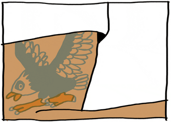 Artistic Hawk Tattoo GIF