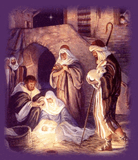 Artistic Nativity Of Jesus Christ Illustration  GIF