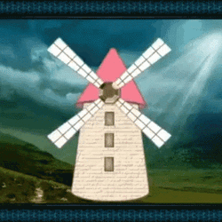 Artistic Windmill Art GIF