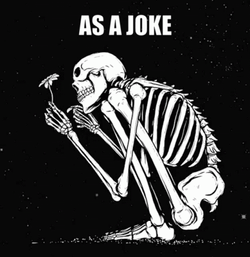 As A Joke Skeleton Falling Petal GIF