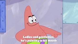 As If Indicating Something Patrick GIF