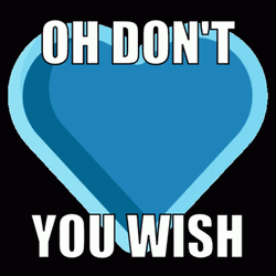 As You Wish Flashing Blue Heart GIF