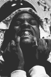 Asap Rocky Rap Silver Teeth GIF