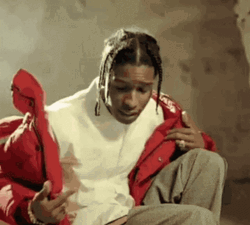 Asap Rocky Showing Jacket GIF