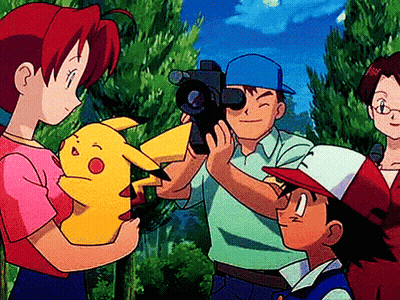Ash and Pikachu With Group of Cartoon Characters