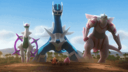 Ash Greninja Dialga And Palkia GIF