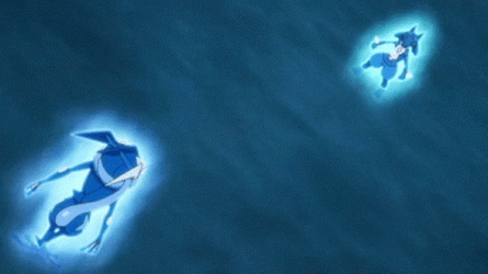 Ash Greninja Lucario GIF