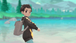 Ash Throwing Pokeball Pokemon Brilliant Diamond GIF