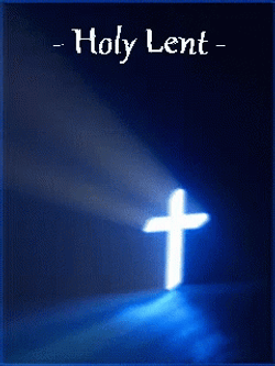 Ash Wednesday Glowing Cross In The Dark GIF