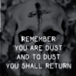 Ash Wednesday Marked Skull GIF