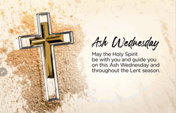 Ash Wednesday Rotating Cross GIF