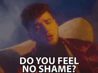Ashamed Sad Singer And His Red Robe GIF