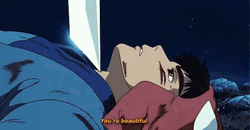 Ashitaka Admiring Princess Mononoke GIF