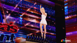 Ashlee Montague Balance On Bottles Americas Got Talent GIF