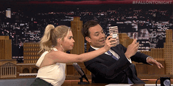 Ashley Benson Jimmy Fallon Selfie GIF
