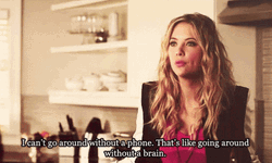 Ashley Benson Phone Brain GIF