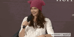 Ashley Judd Happily Smiling GIF