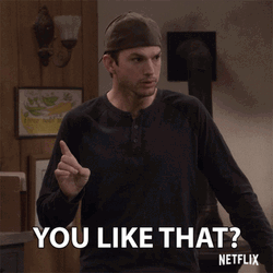 Ashton Kutcher Unbelievably Asks You Like That? GIF