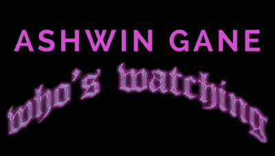 Ashwin Gane All Away White Letters On Black Background GIF