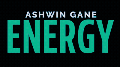 Ashwin Gane Energy Poster With Galaxy Background GIF