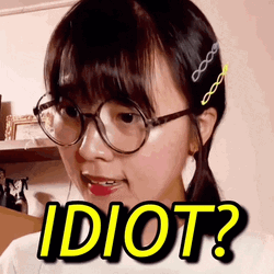 Asian Girl Shocked Idiots Response GIF