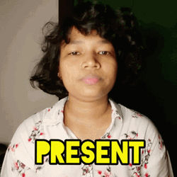Asian Youtuber Raising Hand Present GIF