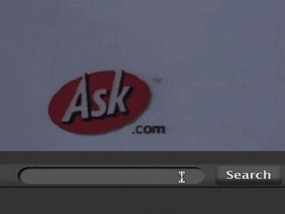 Ask.com Search Bar Screenshot GIF