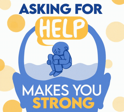 Asking For Help Makes You Strong Poster GIF