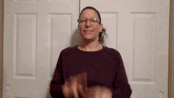 Asl Girl In Brown GIF
