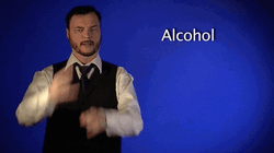 Asl Sign With Robert Alcohol GIF