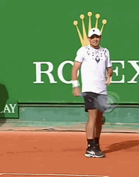 Aslan Karatsev Rolex Logo Court GIF