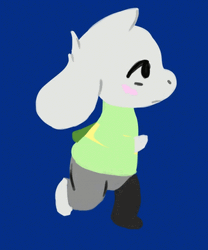 Asriel Dreemurr Slowly Sprint GIF