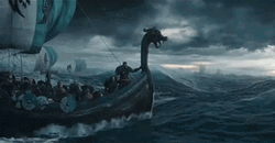 Assassin's Creed Valhalla Storm Sailing GIF