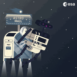 Asteroid Animation Satellite Monitoring GIF
