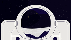 Asteroid Astronaut View GIF