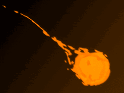 Asteroid Falling Fire GIF