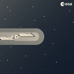 Asteroid Got Hit GIF