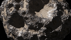 Asteroid Rock Details GIF