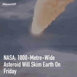 Asteroid Will Skim On Earth GIF