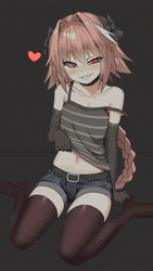 Astolfo Sultry Pose Tiny Heart Swaying GIF