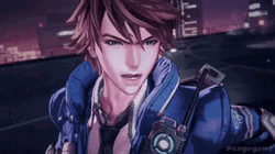 Astral Chain Male Character Transform GIF
