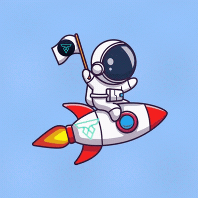 Astronaut Flying Rocket We're Going On A Trip In Our Favourite Rocket Ship GIF