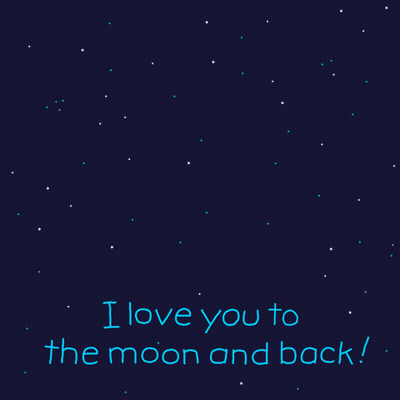 Astronaut I Love You To The Moon And Back GIF