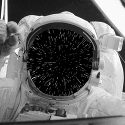 Astronaut Interstellar Travel Reflection GIF