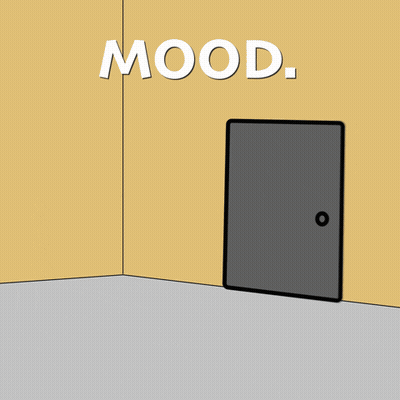 Astronaut Lying In Front Of Mood Door GIF