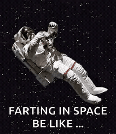 Astronaut On Moon Says Ight Am Off GIF