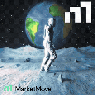 Astronaut On The Moon With Earth Advertisement GIF