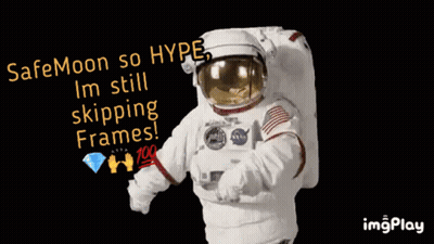 Astronaut Safemoon So Hype I'm Still Skipping Frames GIF