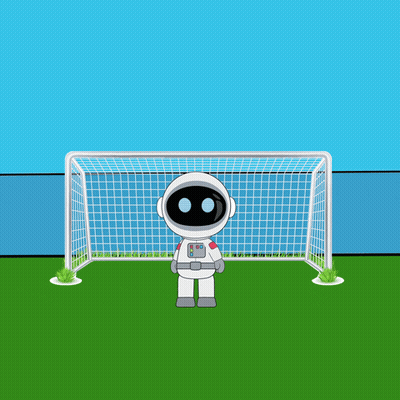 Astronaut Scoring Goal GIF