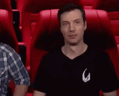 Astronaut Standing Next To Couch Saying I'm Up GIF